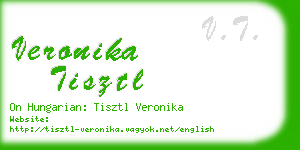 veronika tisztl business card